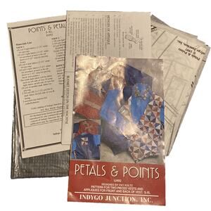 Petals & Points New Appliqué and Sewing Pattern Indigo Junction 492 Vest NEW